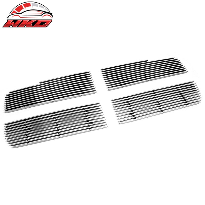 Fits 05 Dodge Dakota Front Bumper Upper Billet Grille Insert Assembly Chrome 4PC