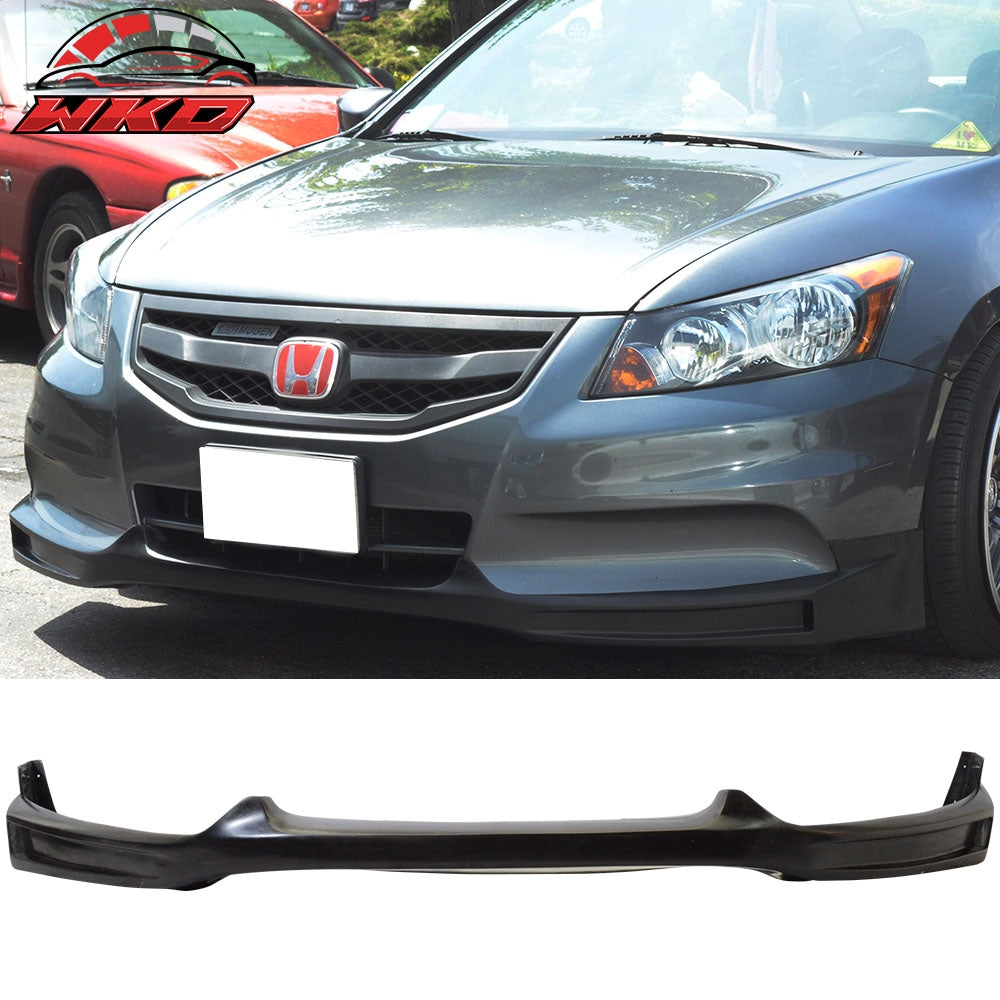 Fits 11-12 Honda Accord Sedan Mugen Style PU Front Bumper Lip Spoiler