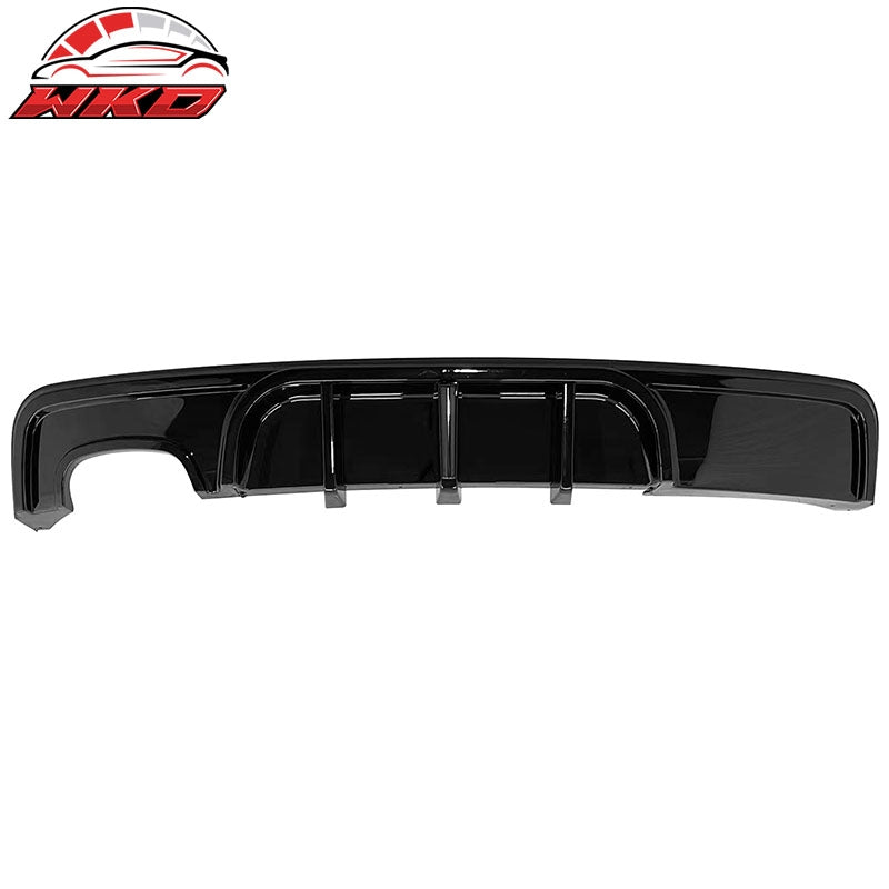 Fits 08-13 BMW 1-Series E82 E88 M Performance Rear Diffuser W/ LED Gloss Black