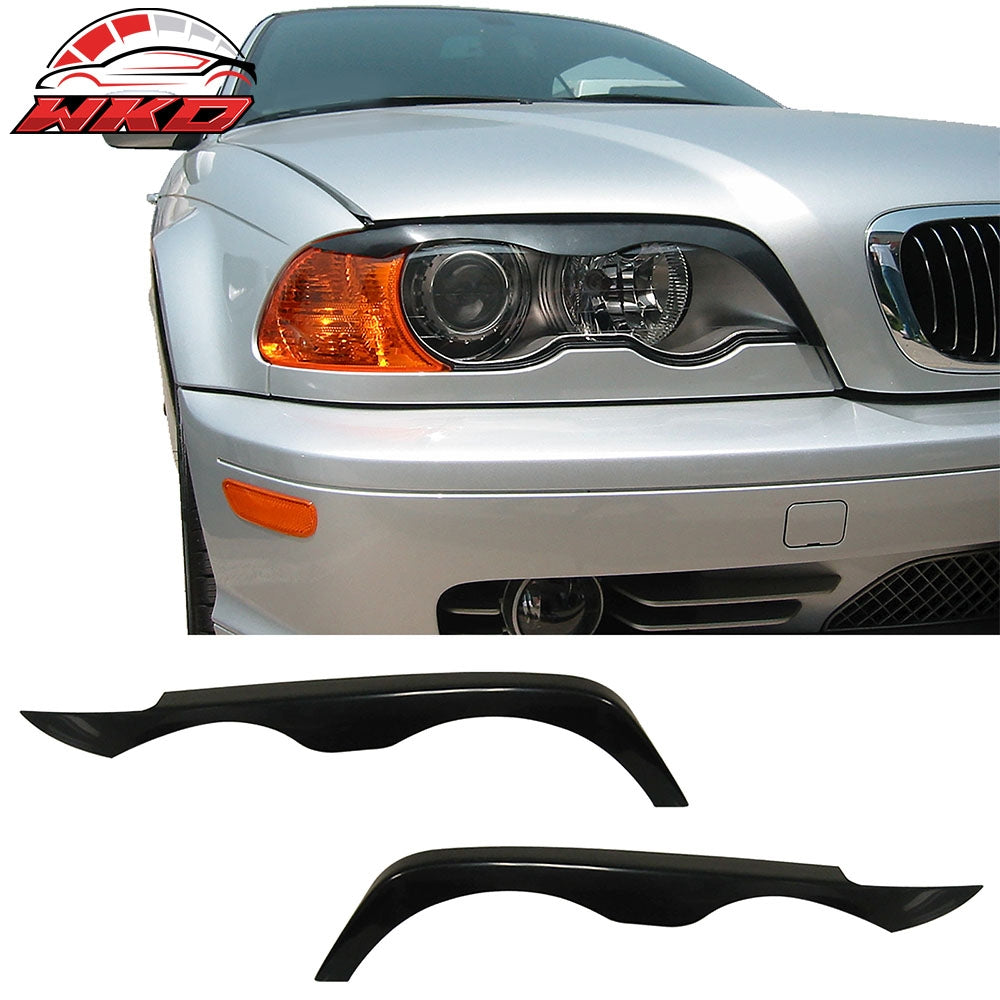 Fits 98-02 BMW E46 3-Series & M3 Eye Lid Eyebrows Cover Paintable
