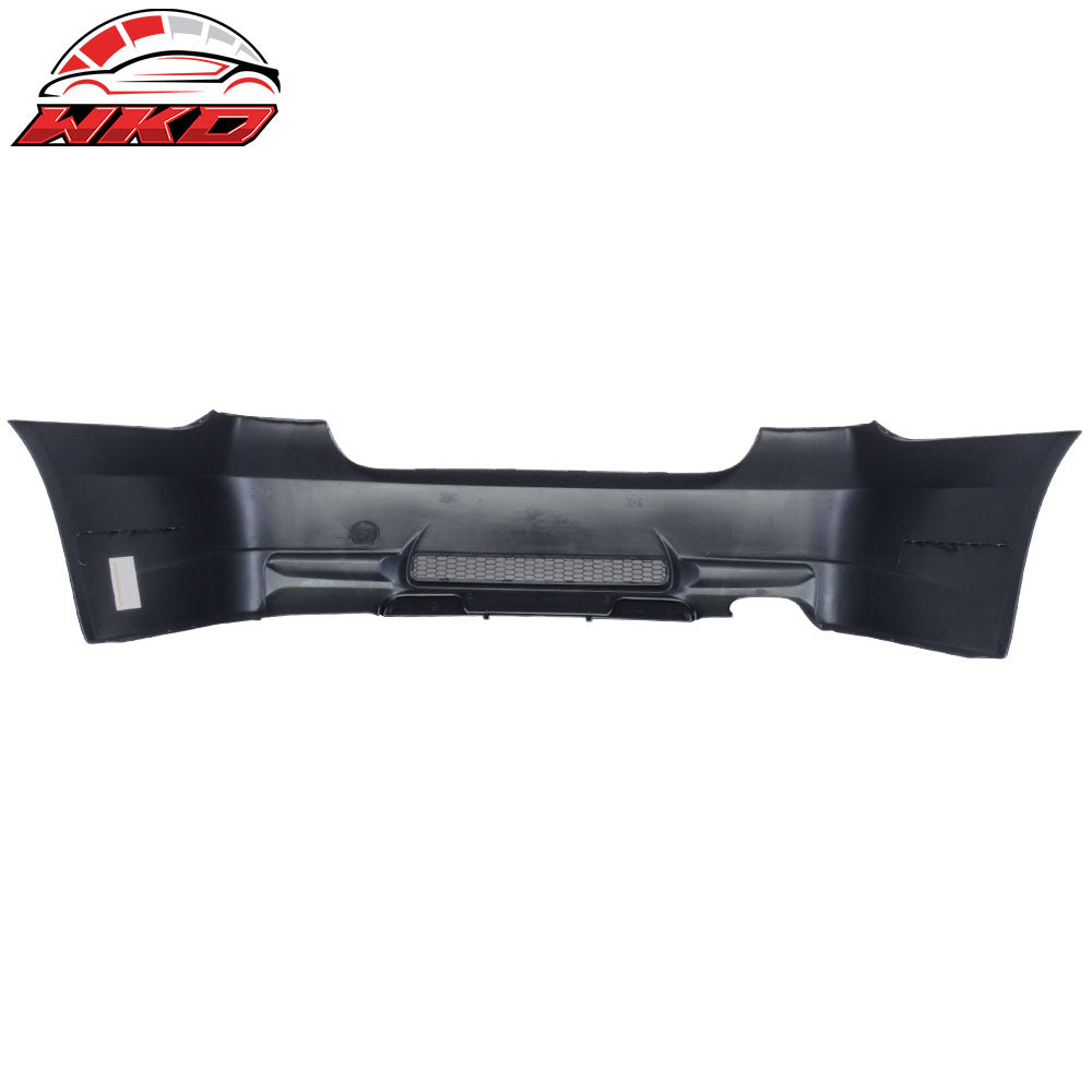Fits 06-11 E90 3-Series M3 Style PP Rear Bumper Cover Diffuser Single Outlet