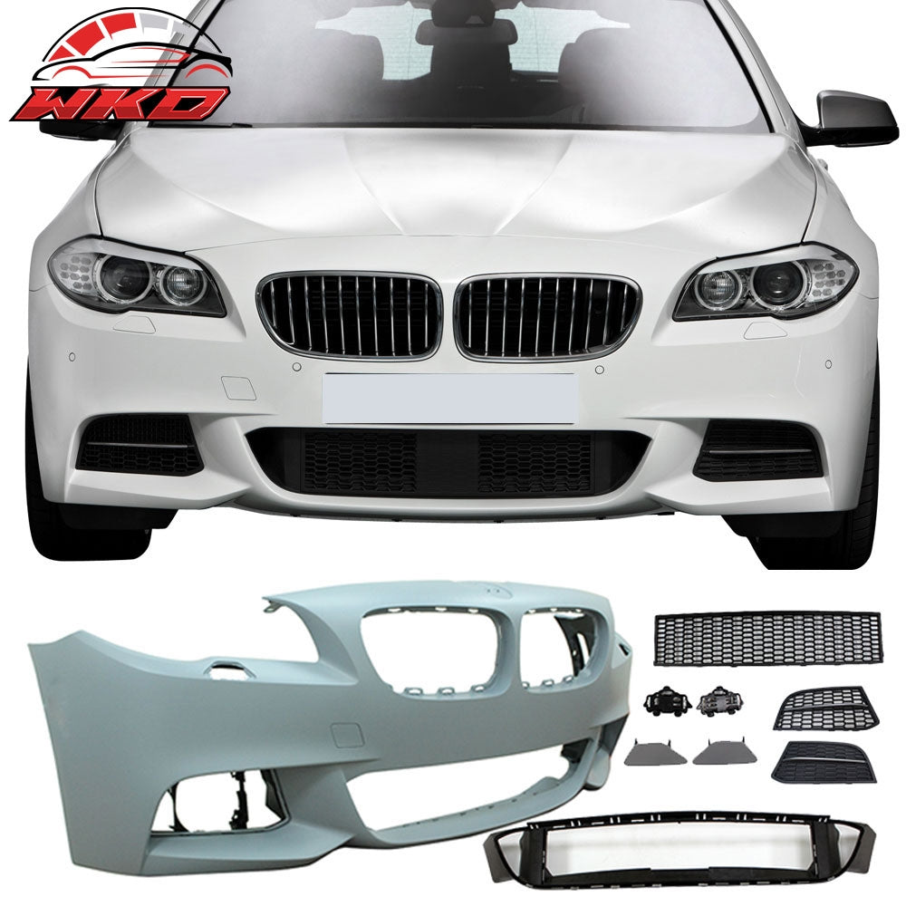 Fits 14-16 F10 5 Series LCI M-T M Sport Front Bumper Cover Conversion Grille
