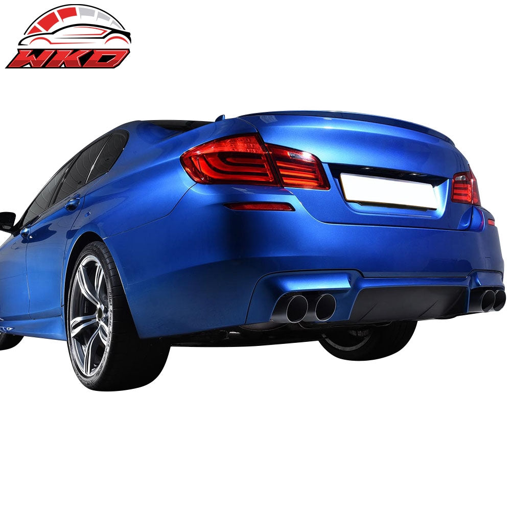 Fits 11-16 BMW F10 M5 Style Rear Bumper Conversion W/ Twin Outlet Kits