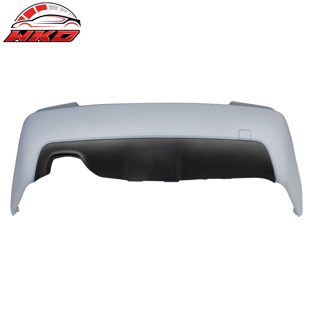 Fits 04-10 BMW E60 M-Tech Style Rear Bumper Cover w/ Twin Muffler Single Out PP