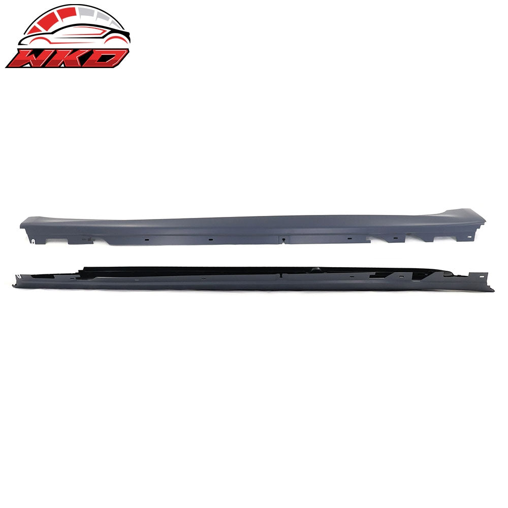 Fits 17-23 BMW G30 5 Series MT-Tech Side Skirt Extension Unpainted Black Pair