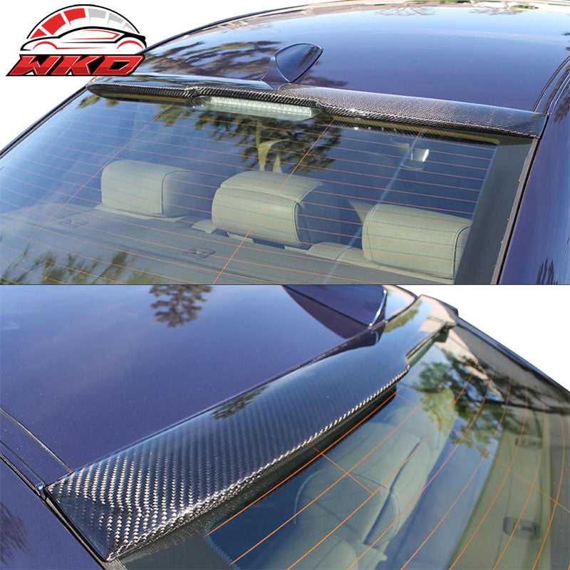 Fits 04-10 BMW 5 Series E60 M5 AC Style Roof Spoiler Wing - Matte Carbon Fiber