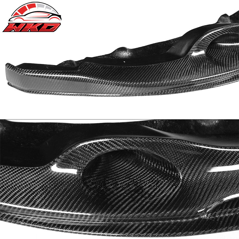 Fits 11-12 BMW E82 1 Series M Revo Style Front Bumper Lip Matte Carbon Fiber