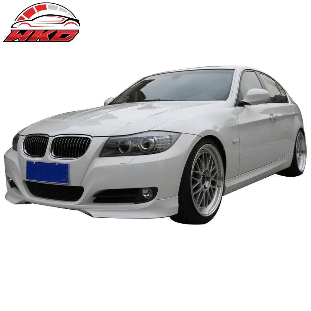 Fits 09-11 E90 LCI OE Painted #A07 Mystic Blue Metallic PP Front Splitter