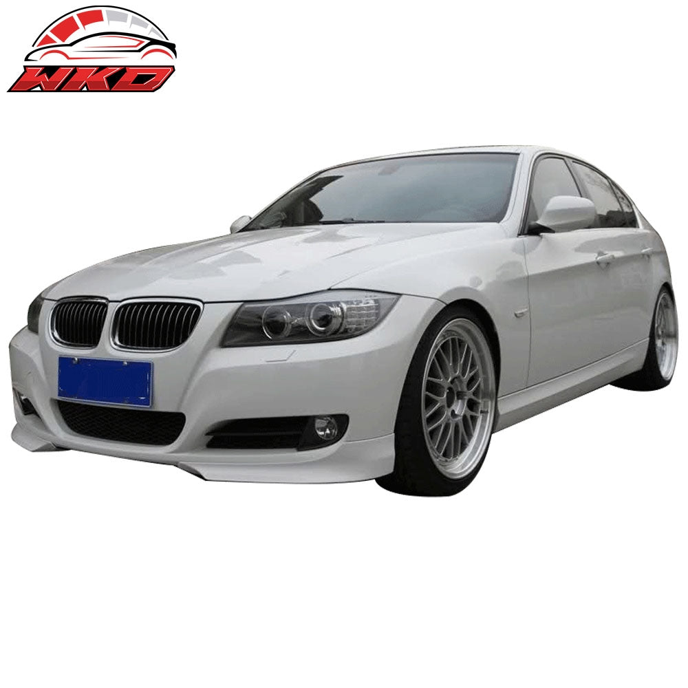 Fits 09-11 E90 LCI OE Painted #A07 Mystic Blue Metallic PP Front Splitter
