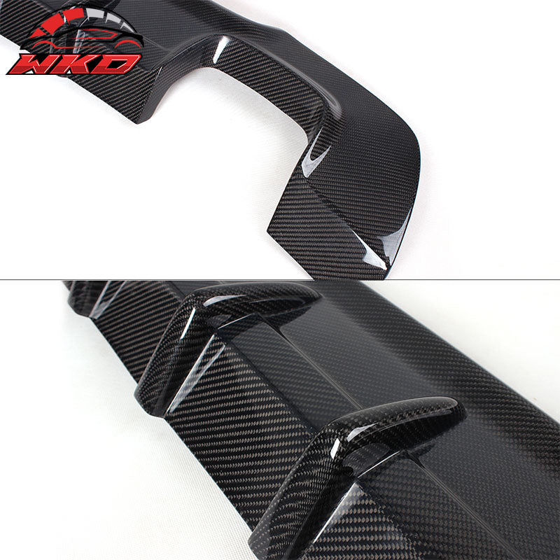 Fits 07-13 BMW E92 E93 3 Series DD Style Rear Bumper Diffuser Matte Carbon Fiber