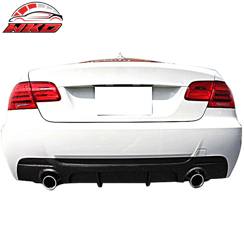 Fits 07-13 BMW E92 E93 M Sport P Style Rear Bumper Diffuser Matte Carbon Fiber