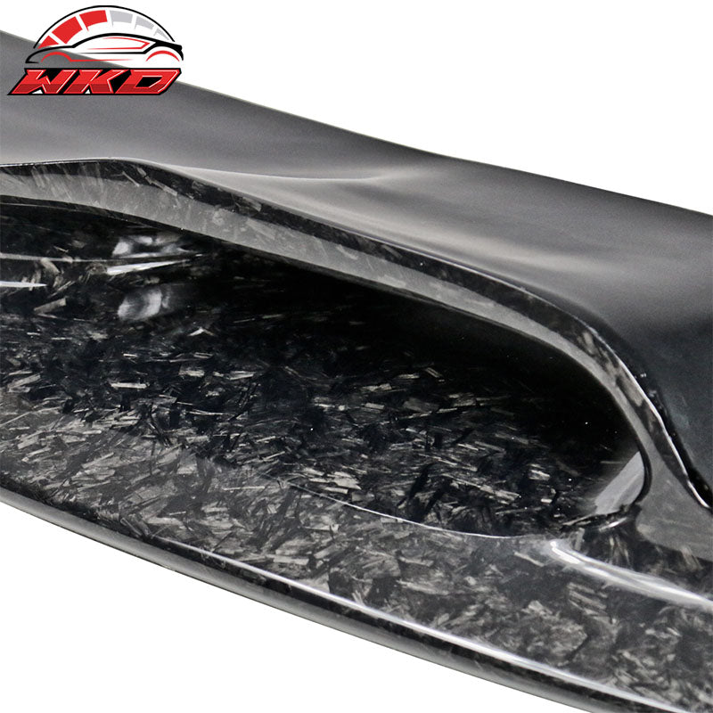 Fits 12-18 BMW F30 3-Series MTech Front Bumper Lip Forged Matte Carbon Fiber CF