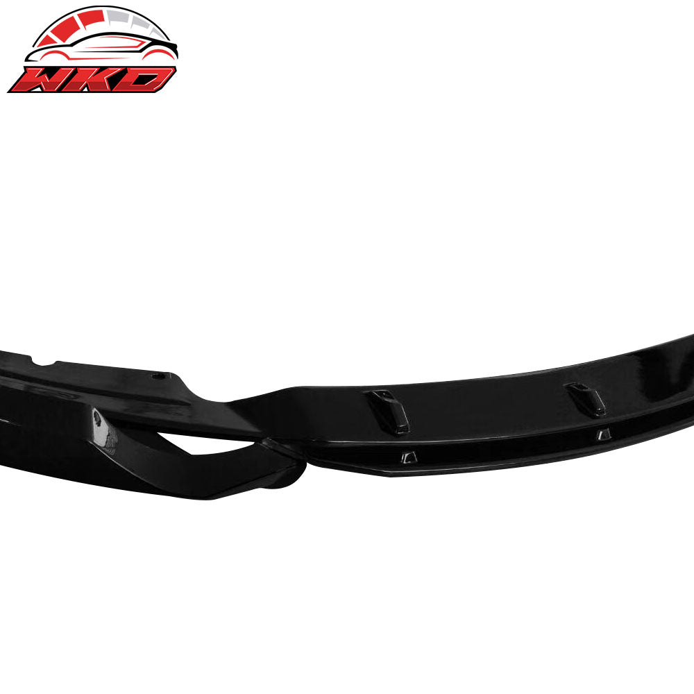 Fits 12-18 BMW F30 F35 M Sport 3D Front Bumper Lip Splitters 4PC - Gloss Black