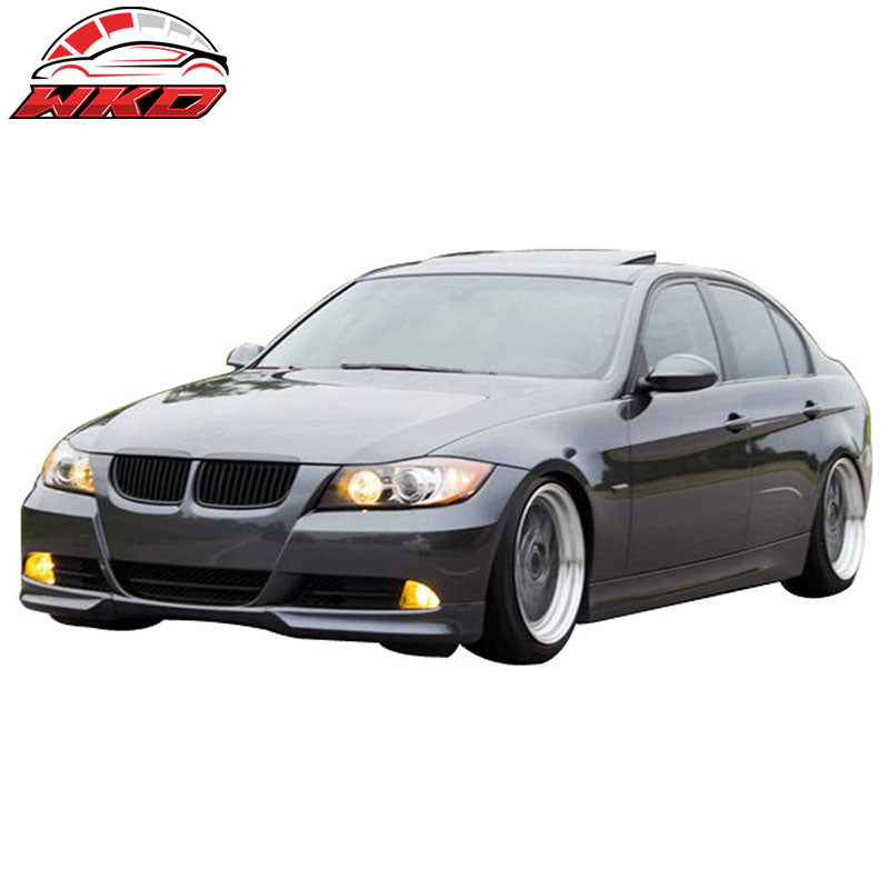 Fits 05-08 BMW E90 3-Series OE Style Front Bumper Lip Chin Spoiler PP Unpainted