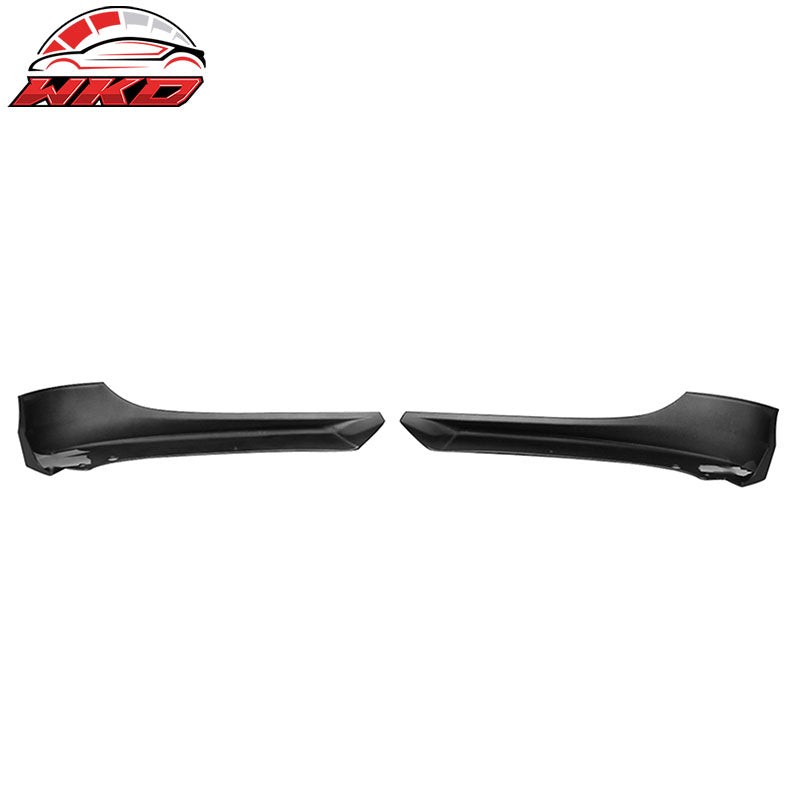 Fits 09-12 BMW E90 3-Series OE Style 2PC Front Bumper Lip Splitters PP Unpainted