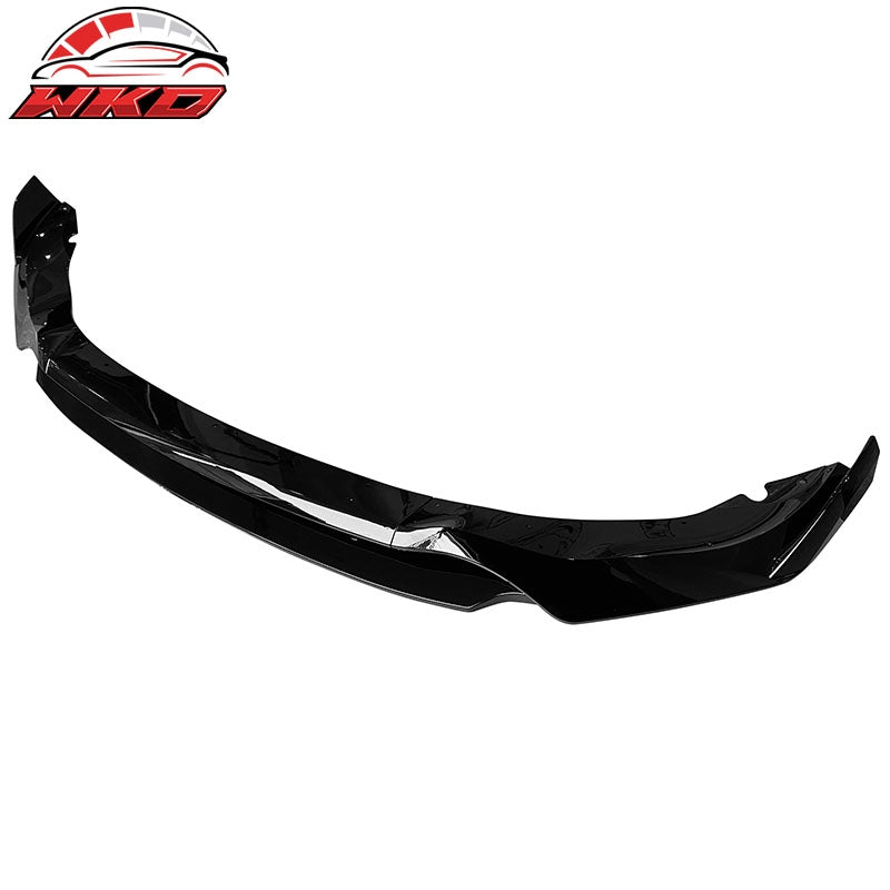 Fits 19-23 BMW G05 X5 M Sport Gloss Black Front Bumper Lip IKON Style ABS 4PC
