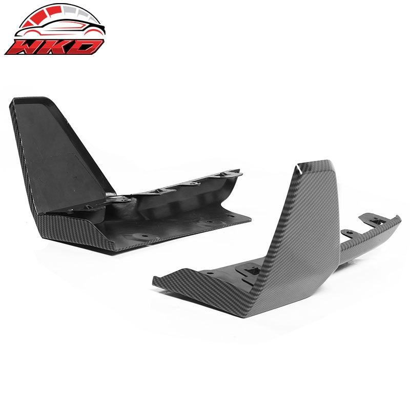 Fits 19-26 BMW G05 X5 M Sport MP Style 2PC Rear Bumper Aprons Carbon Fiber Print