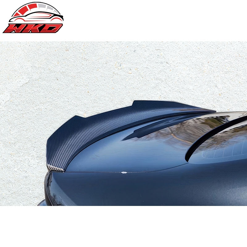 Dry Carbon Fiber Fit 21-26 BMW G22 4 Series G82 M4 Coupe PSM Style Trunk Spoiler