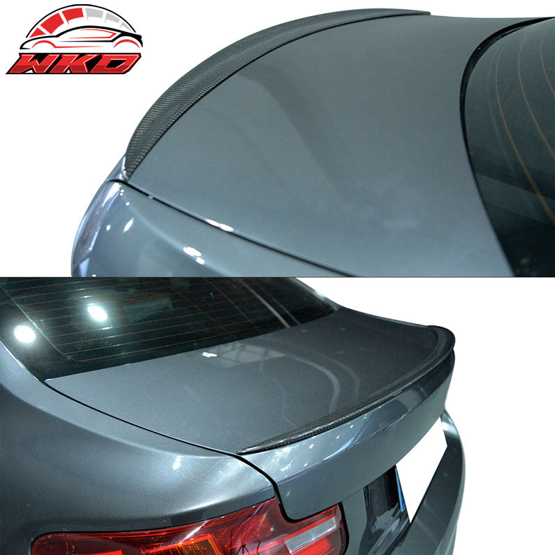 Fits 14-21 BMW F87 M2 F22 Coupe V Style Rear Trunk Spoiler - Matte Carbon Fiber