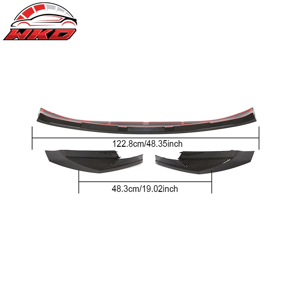 Fits 21-25 BMW G80 M3 G82 G83 M4 MP Style 3PCS Front Bumper Lip Carbon Fiber CF
