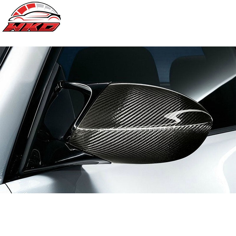 Fits 08-13 BMW E90 E92 E93 M3 Side Rear View Mirror Covers Matte Carbon Fiber