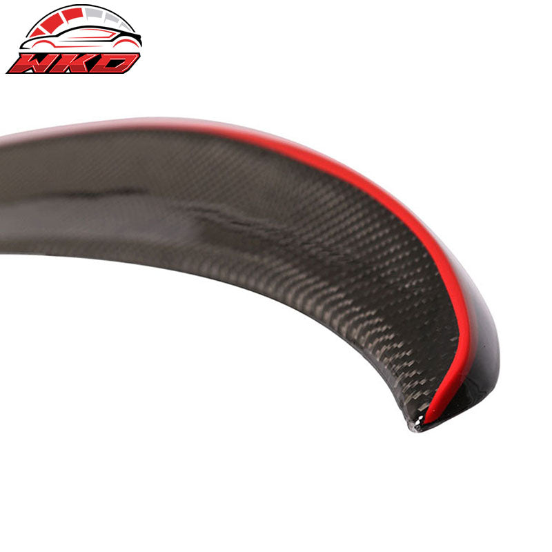 Fits 12-18 BMW F30 3-Series Performance Trunk Spoiler Carbon Fiber W/Red Line