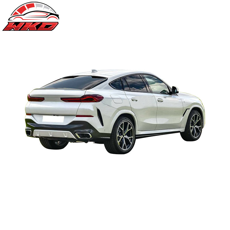 Fits 20-27 BMW G06 X6 Performance Style Rear Trunk Spoiler Wing ABS Unpainted