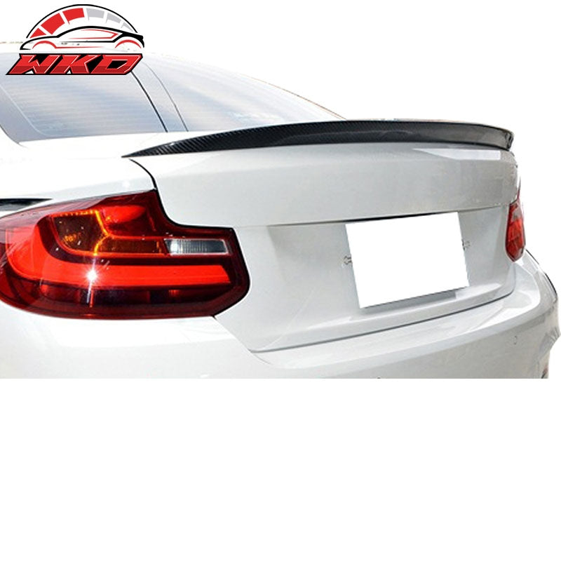 Fits 14-21 BMW 2 Series F22 Performance Style Trunk Spoiler Matte Carbon Fiber