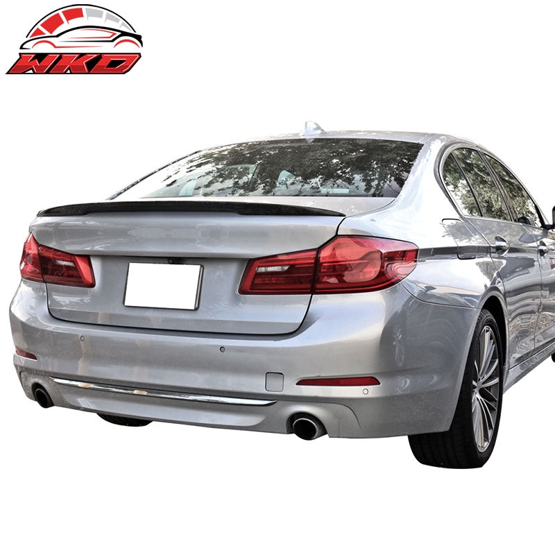 Fits 17-23 BMW G30 5 Series F90 M5 Trunk Spoiler - Matte Forged Carbon Fiber