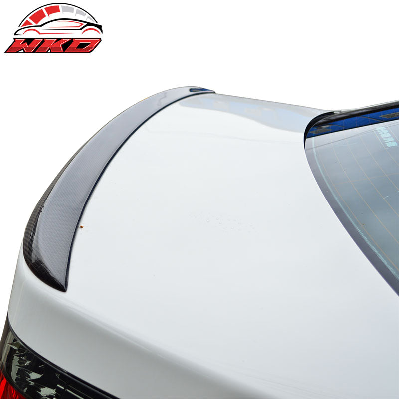 Fits 04-10 BMW 5 Series E60 Sedan M5 Style Matte Carbon Fiber Trunk Spoiler Wing