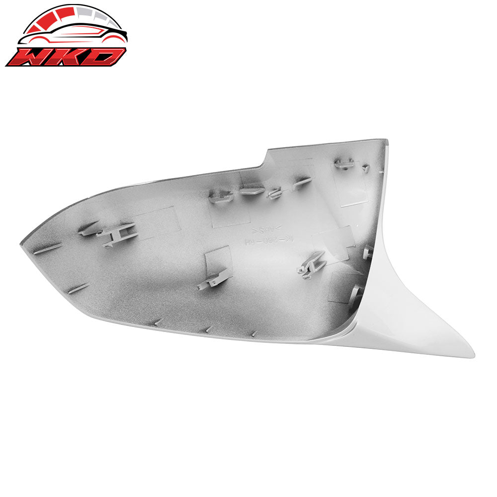 Fits 09-21 BMW E84 X1 F20 F21 F22 F23 F30 Side Mirror Covers Painted #300 White