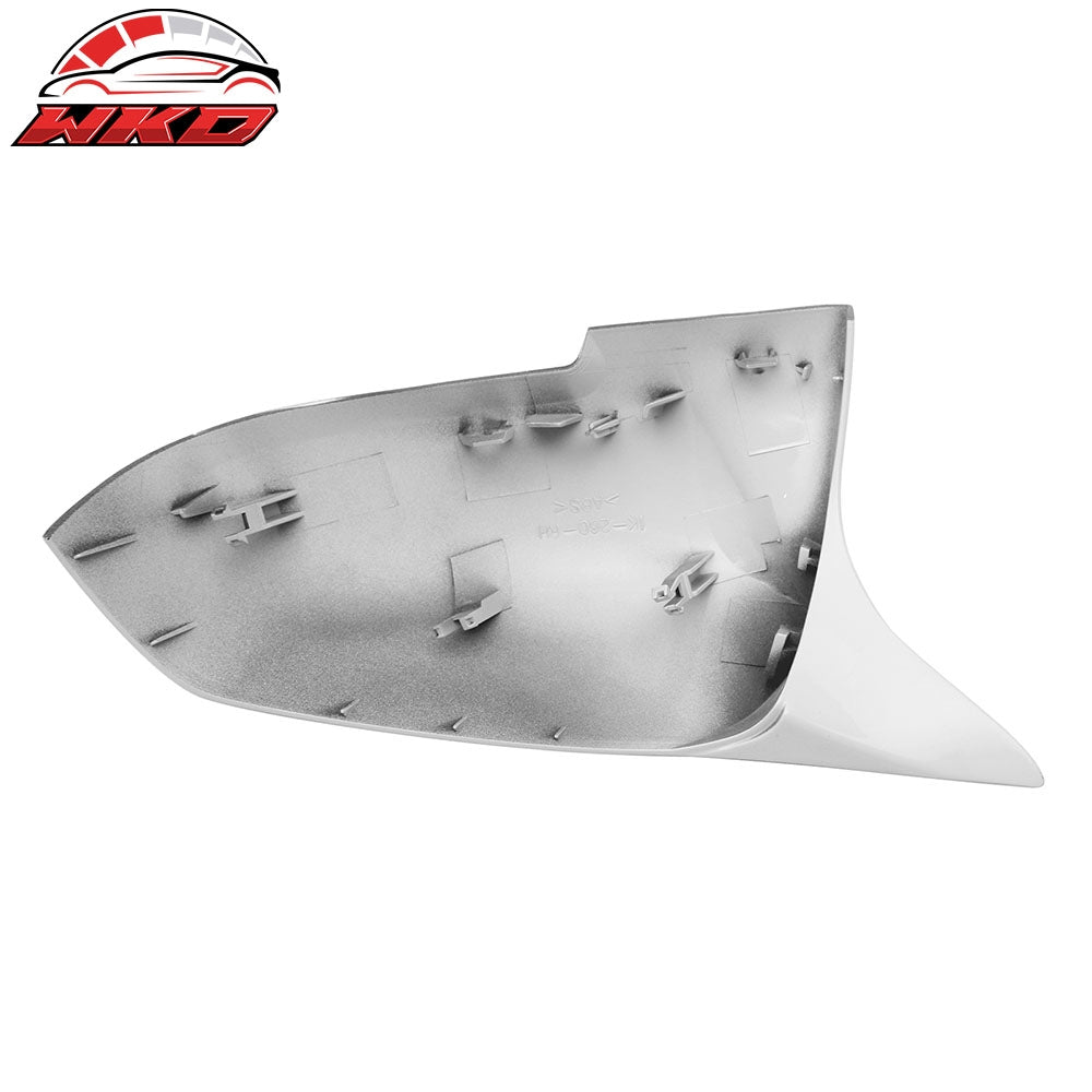 Fits 09-21 BMW E84 X1 F20 F21 F22 F23 F30 Side Mirror Covers Painted #300 White