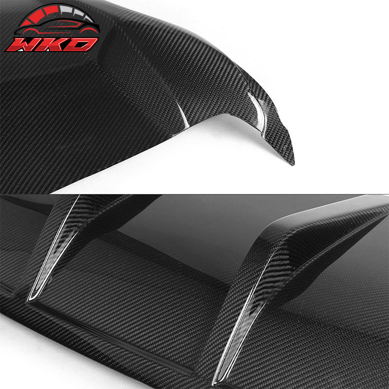 Fits 08-14 BMW X6 E71 Rear Diffuser Bumper Lip Matte Carbon Fiber CF