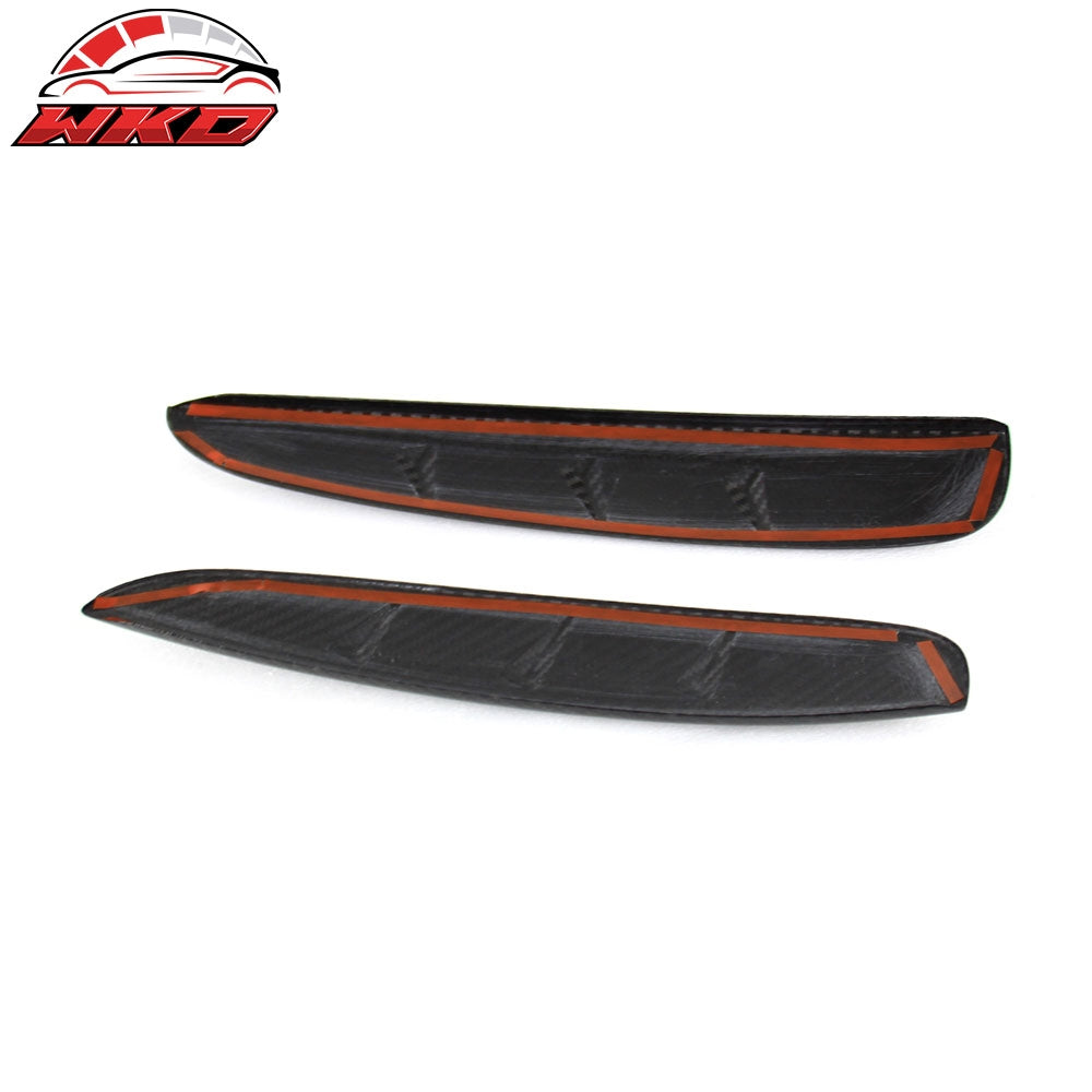 Fits 16-19 BMW X6 F16 Carbon Fiber CF Added-on Side Fender Air Vent Cover Trim