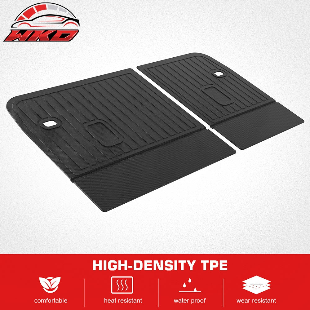 Fits 24-25 Mazda CX-90 7/8 Seats TPE Backrest Mats Rear Seat Back Cover 2PCS Set