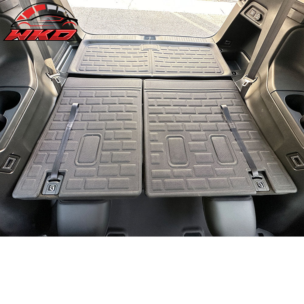 Fits 16-24 Honda Pilot 2PCS Backrest Mats Seat Back Cargo Liner Protector - XPE