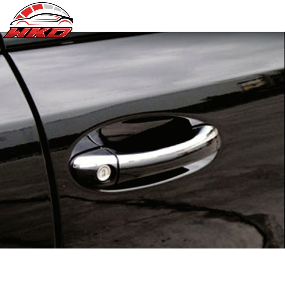 Fits 01-07 Benz W203 C-Class & 03-09 W211 E-Class 4PCS Door Handle Cover Chrome