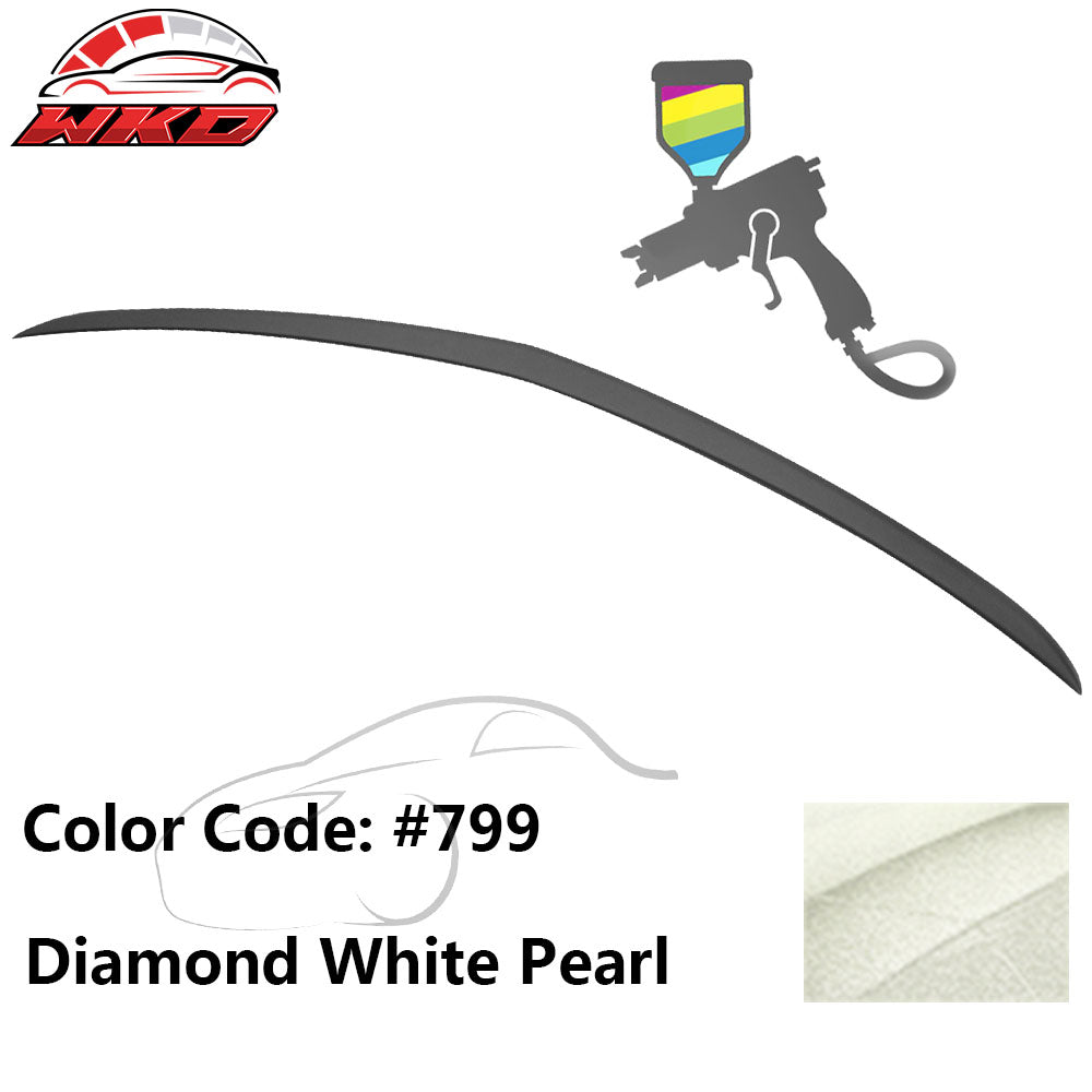 Fits 10-17 W207 C207 AMG Painted #799 Diamond White Pearl Trunk Spoiler