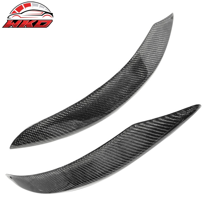 Fit 13-16 Benz C117 W117 CLA-Clas Front Bumper Lip Carbon Fiber