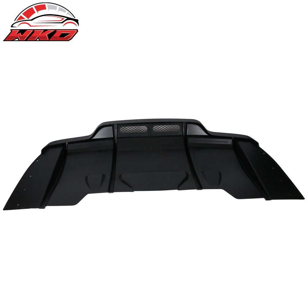 Fits 15-18 Benz C-Class C63 AMG PSM Style Rear Bumper Lip Diffuser Matte Black