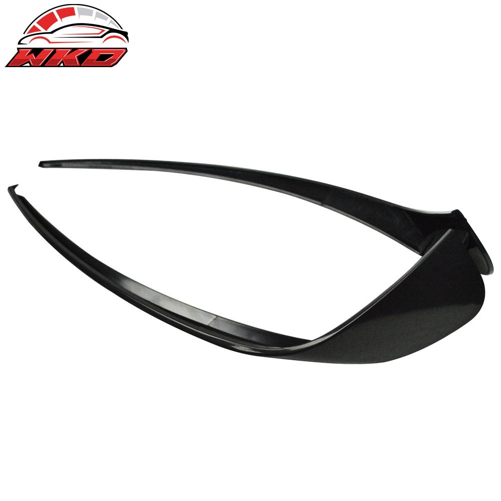 Fits 14-18 Benz C117 CLA-Class OE Style Front Bumper Canard Flap Unpainted Black