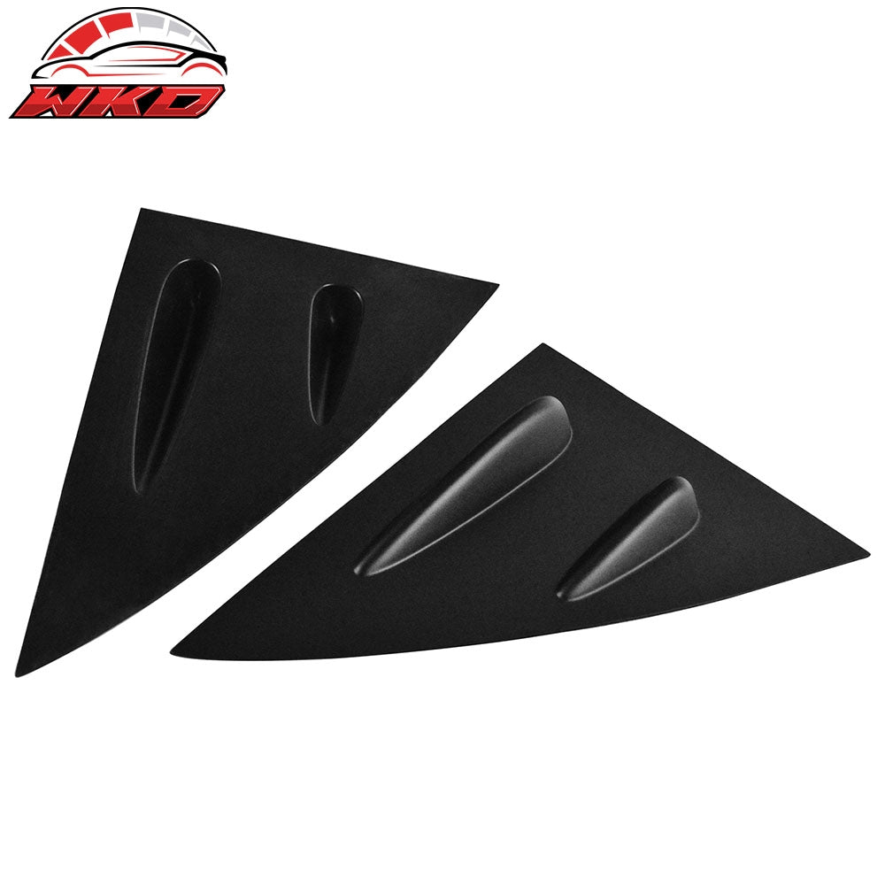 Fits 14-19 Benz W117 C117 CLS-Class 4-Door Matte Black Side Window Louvers Cover