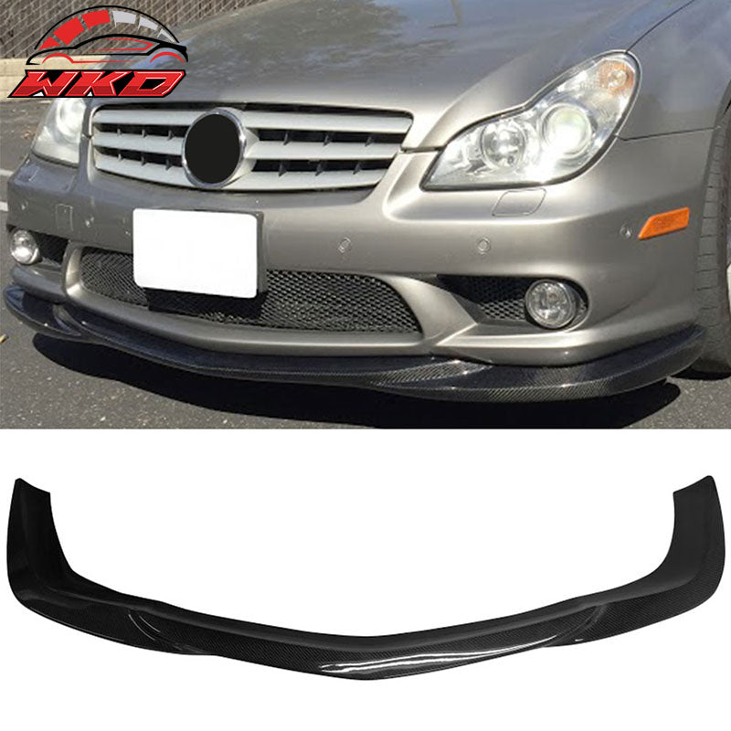Fits 06-10 Benz W219 CLS55 AMG Only GH Style Front Bumper Lip Carbon Fiber CF