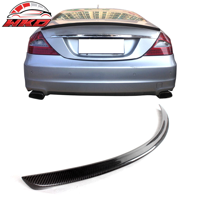 Fits 05-10 Benz W219 CLS-Class CLS550 AMG Style Matte Carbon Fiber Trunk Spoiler