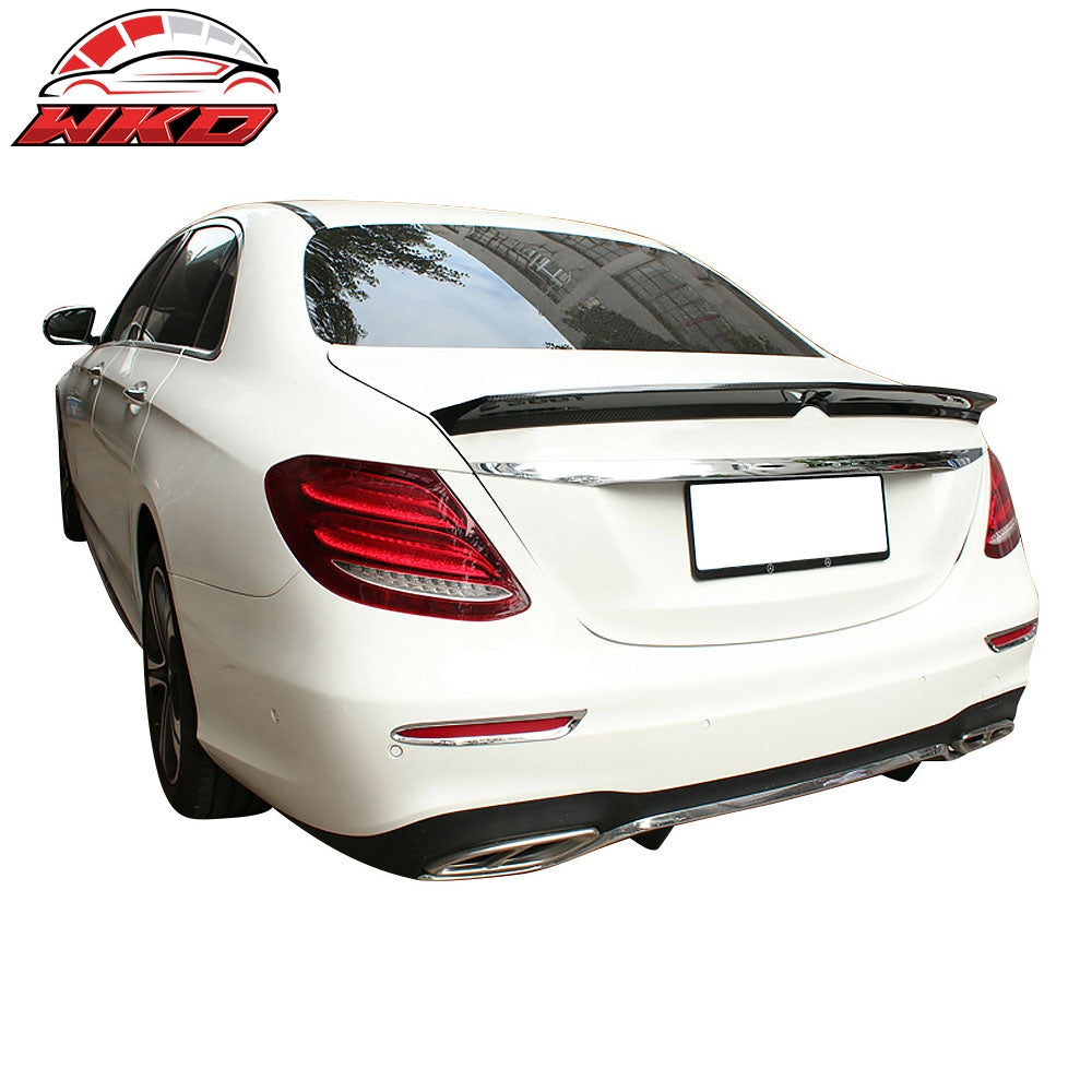 Fits 17-23 Benz E-Class W213 E43 Veath Style Rear Trunk Spoiler Carbon Fiber CF
