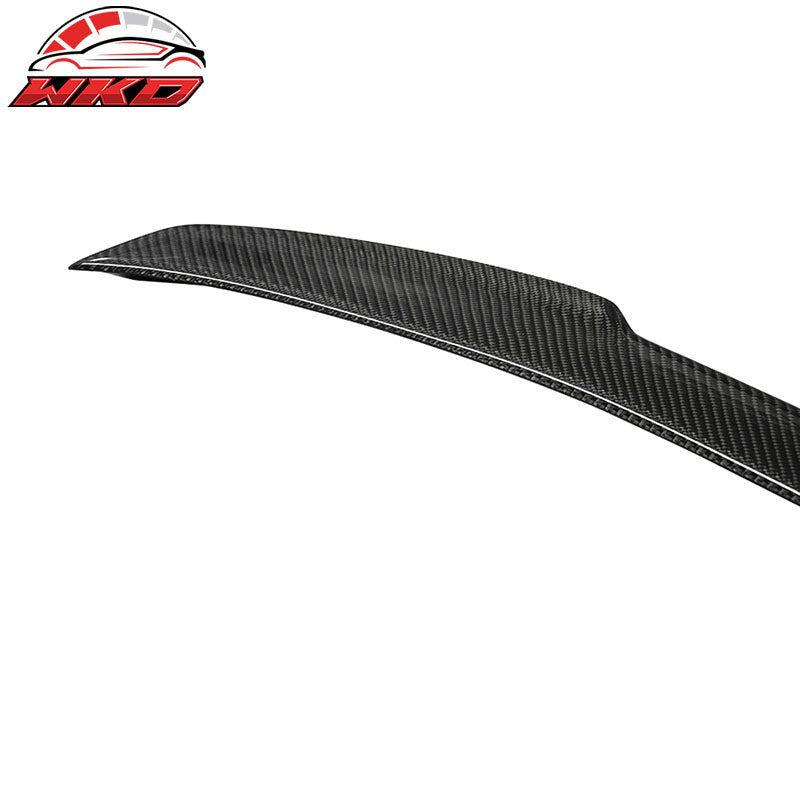 Fits 15-21 Benz W205 C Class V Matte Carbon Fiber Trunk Spoiler