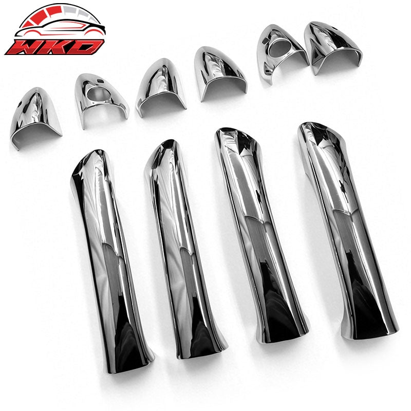 Fits 01-07 Benz W203 C-Class& 03-09 W211 E-Class Sedan Door Handle Covers Chrome