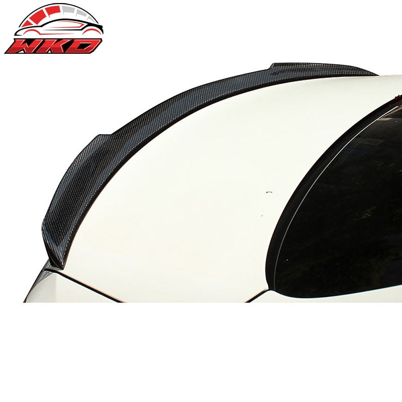 Fits 15-21 Benz W205 C Class Sedan 4Dr FD Style Trunk Spoiler Matte Carbon Fiber