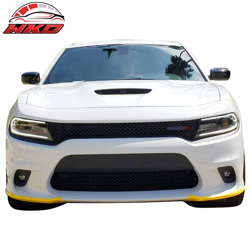 Fits 15-23 Charger Painted OE Color SRT8 PP Front Bumper + Fog Cover + Foglight