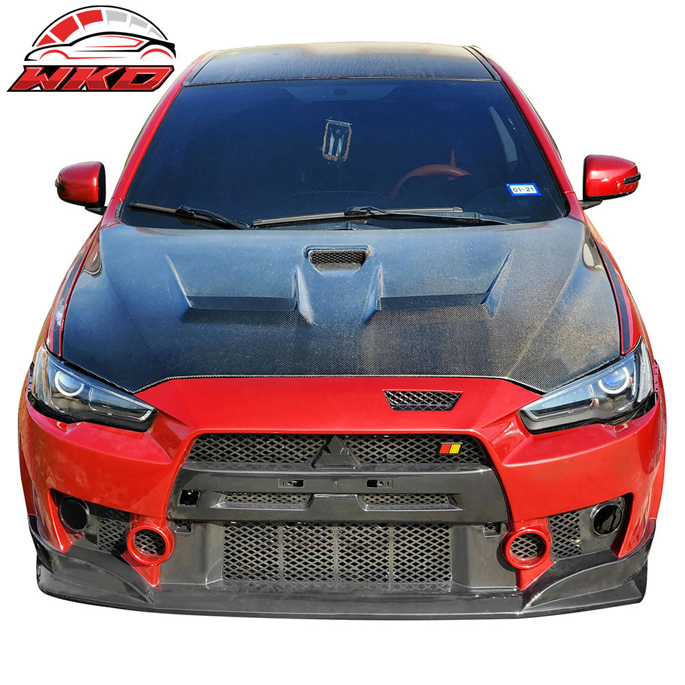 Fits 08-15 Mitsubishi Lancer FQ FQ440 Style Front Bumper Cover Conversion PP
